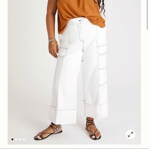 Maeve Joss contrast stitch wide leg